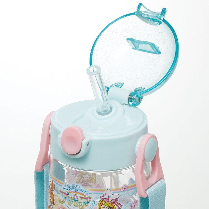 Skater - One-touch Straw Water Bottle Pretty Cure 480ml - Baby Harbour