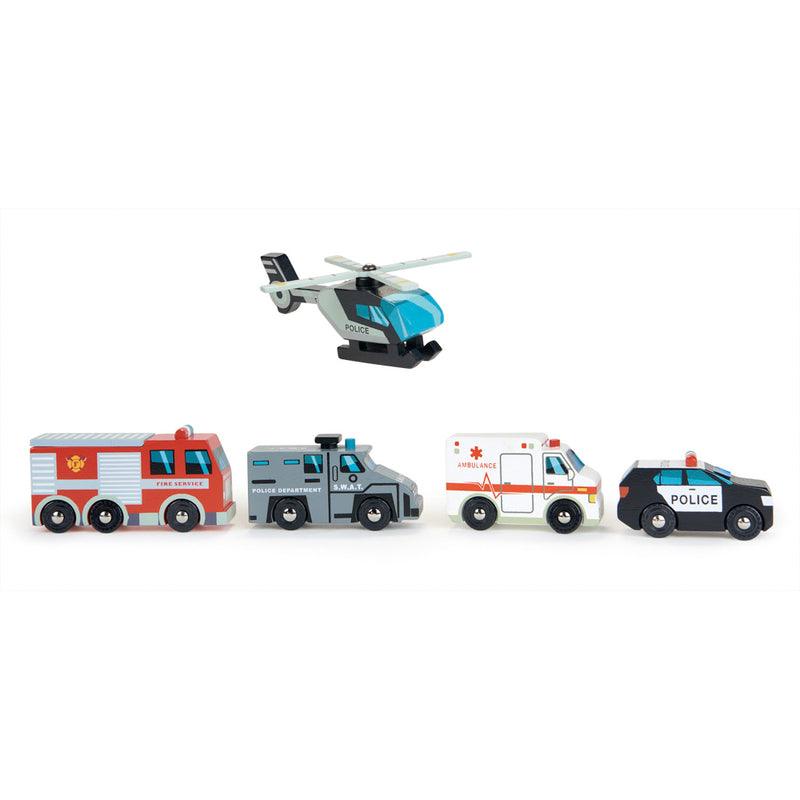 Tender Leaf Toys - Emergency Vehicles - Baby Harbour