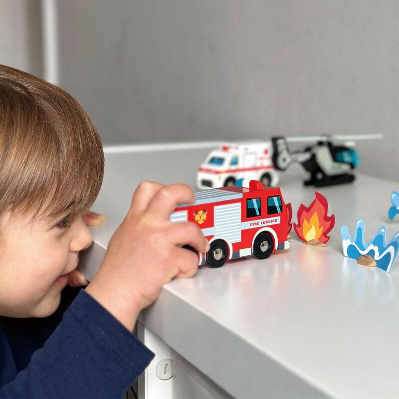 Tender Leaf Toys - Emergency Vehicles - Baby Harbour