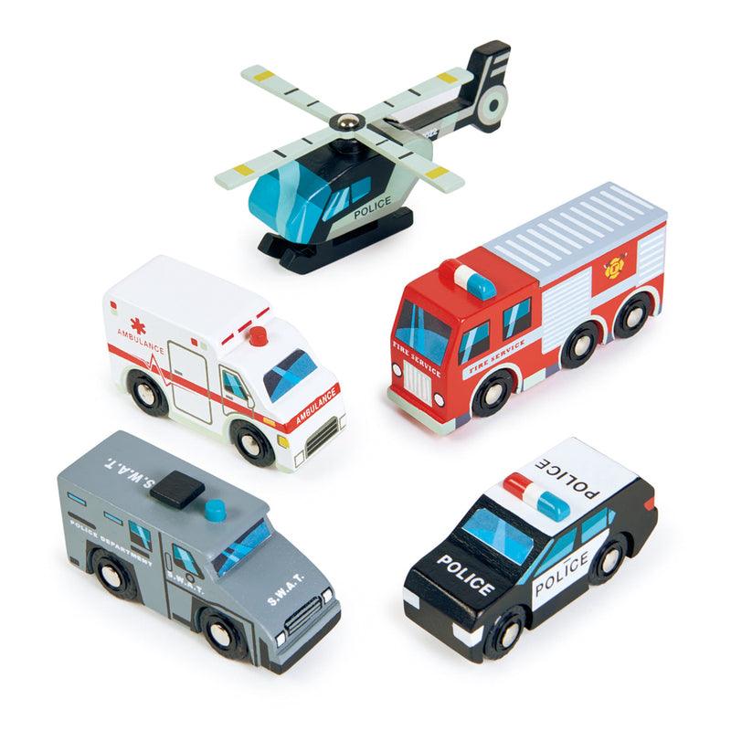 Tender Leaf Toys - Emergency Vehicles - Baby Harbour