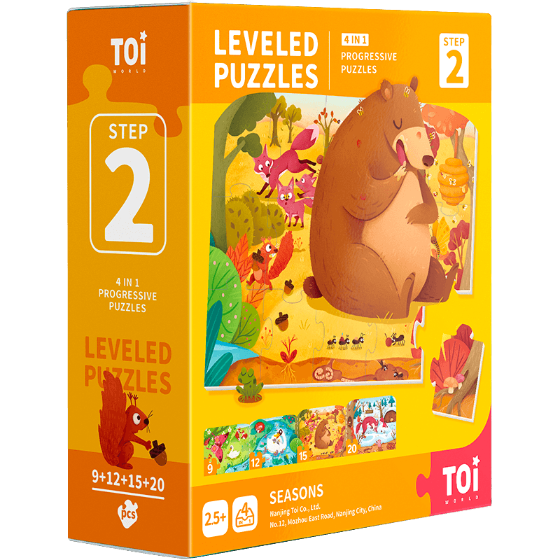 TOI - Leveled Puzzle Step 2 Seasons - Baby Harbour