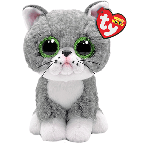 TY Beanie Boos FERGUS - gray cat reg - Baby Harbour