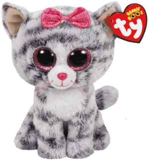 TY Beanie Boos KIKI - grey cat med - Baby Harbour