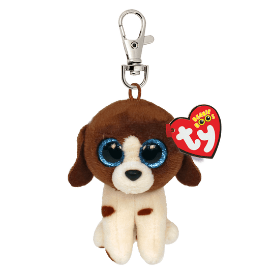 TY Beanie Boos MUDDLES - brown/white dog clip - Baby Harbour