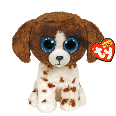 TY Beanie Boos MUDDLES - brown/white dog med - Baby Harbour