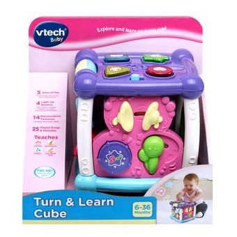 Vtech - Turn & Learn Cube Pink - Baby Harbour