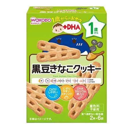 Wakodo - Baby Snacks Black Soybean Flour Cookies 12M+ - Baby Harbour