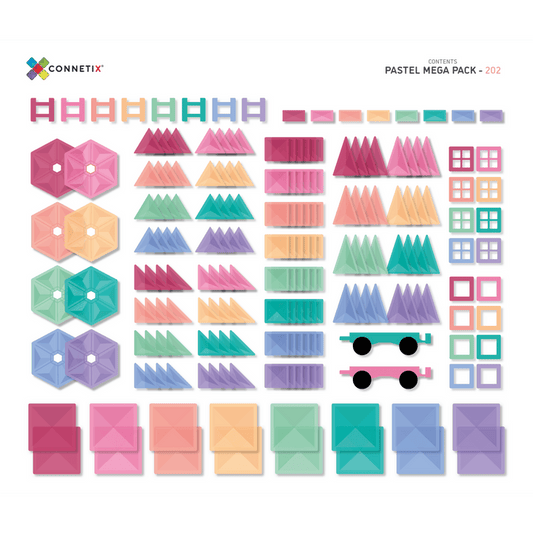 Connetix - 202pcs Pastel Mega Pack - Baby Harbour