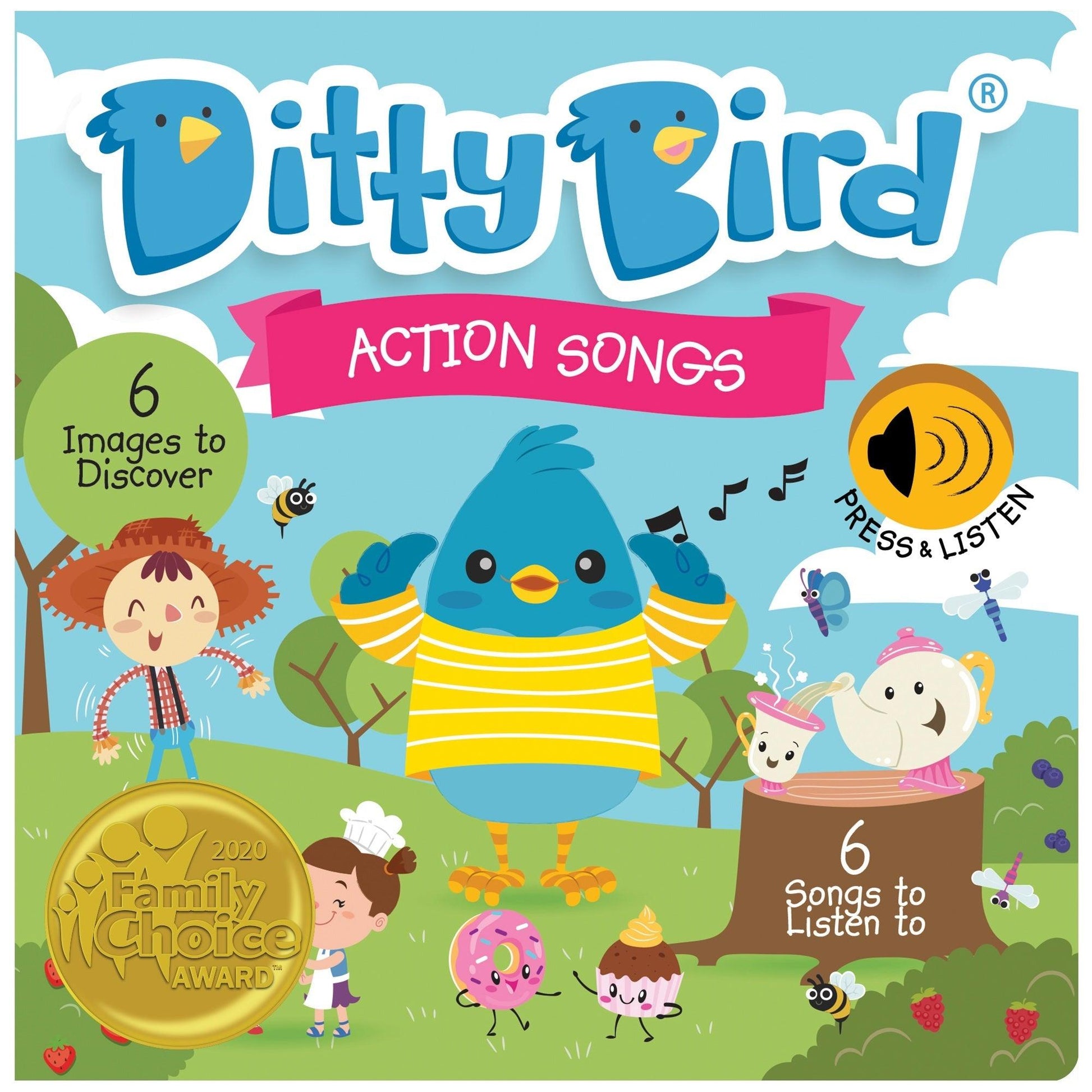 Ditty Bird - Action Songs Board Book - Baby Harbour