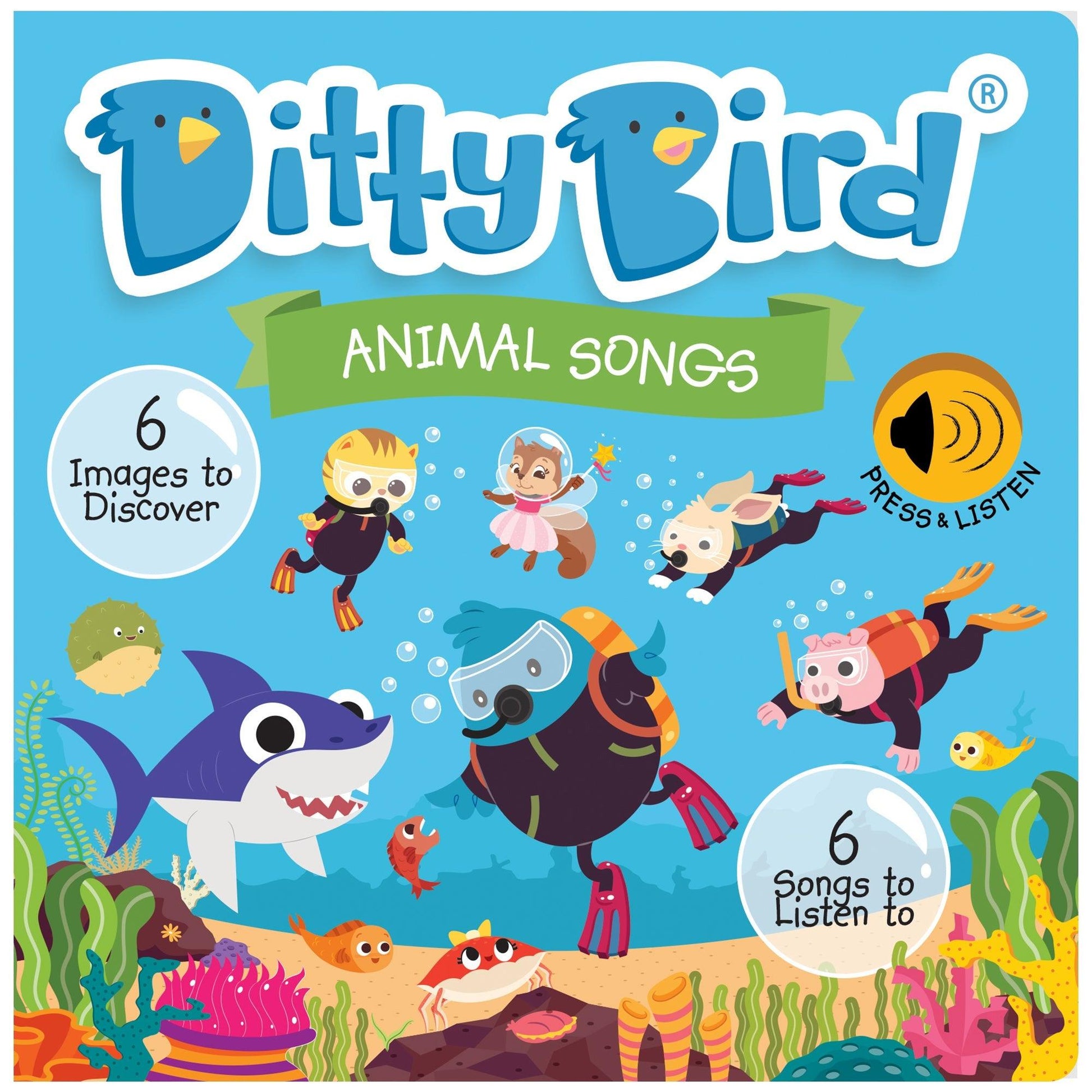 Ditty Bird - Animal Songs Board Book - Baby Harbour