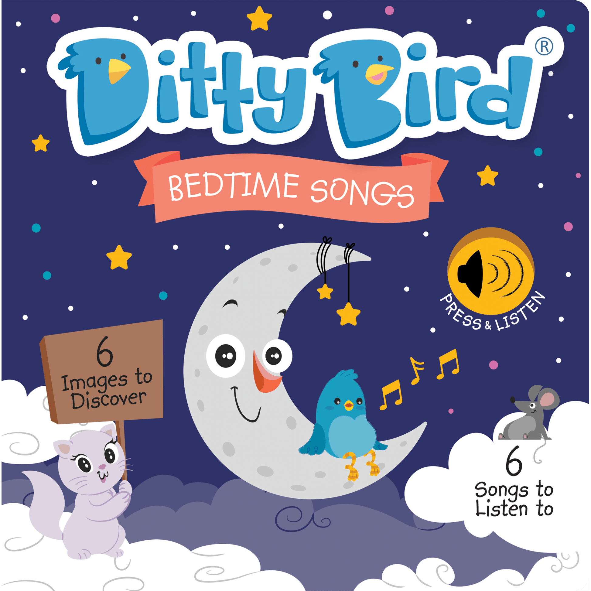 Ditty Bird - Bedtime Songs Board Book - Baby Harbour