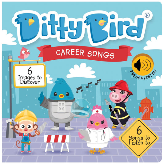 Ditty Bird - Career Songs Board Book - Baby Harbour