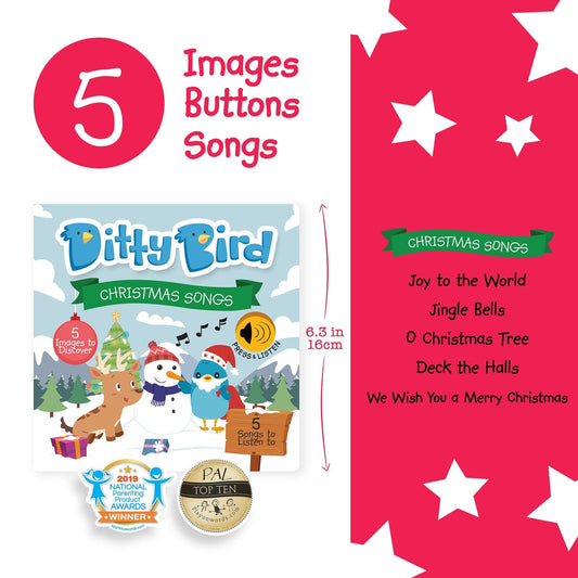 Ditty Bird - Christmas Songs Board Book - Baby Harbour