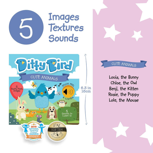 Ditty Bird - Cute Animals Board Books - Baby Harbour