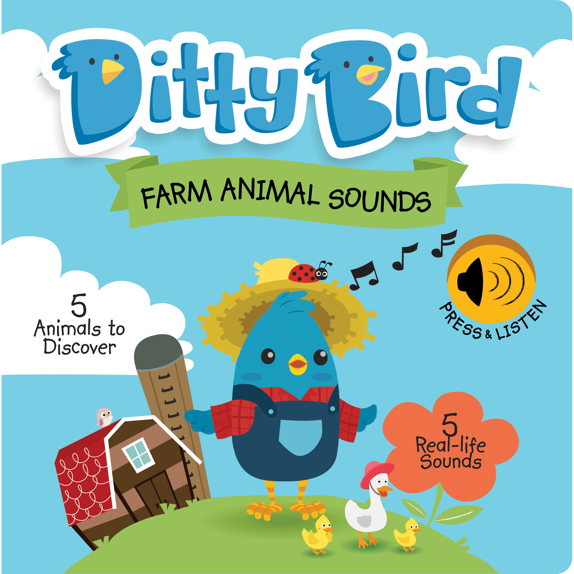 Ditty Bird - Farm Animals Sound Board Book - Baby Harbour