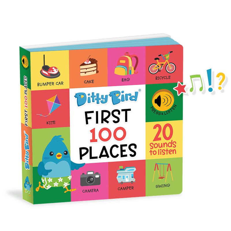 Ditty Bird - First 100 Places Board Book - Baby Harbour