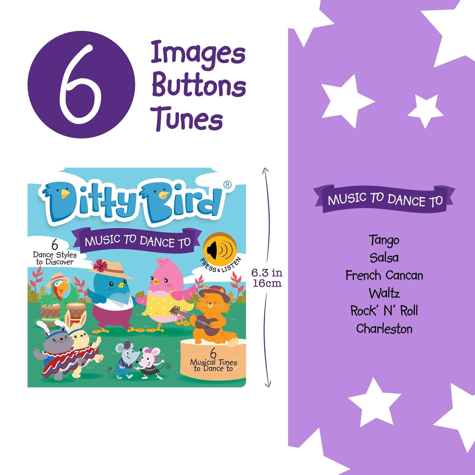 Ditty Bird - Music To Dance To Board Book - Baby Harbour