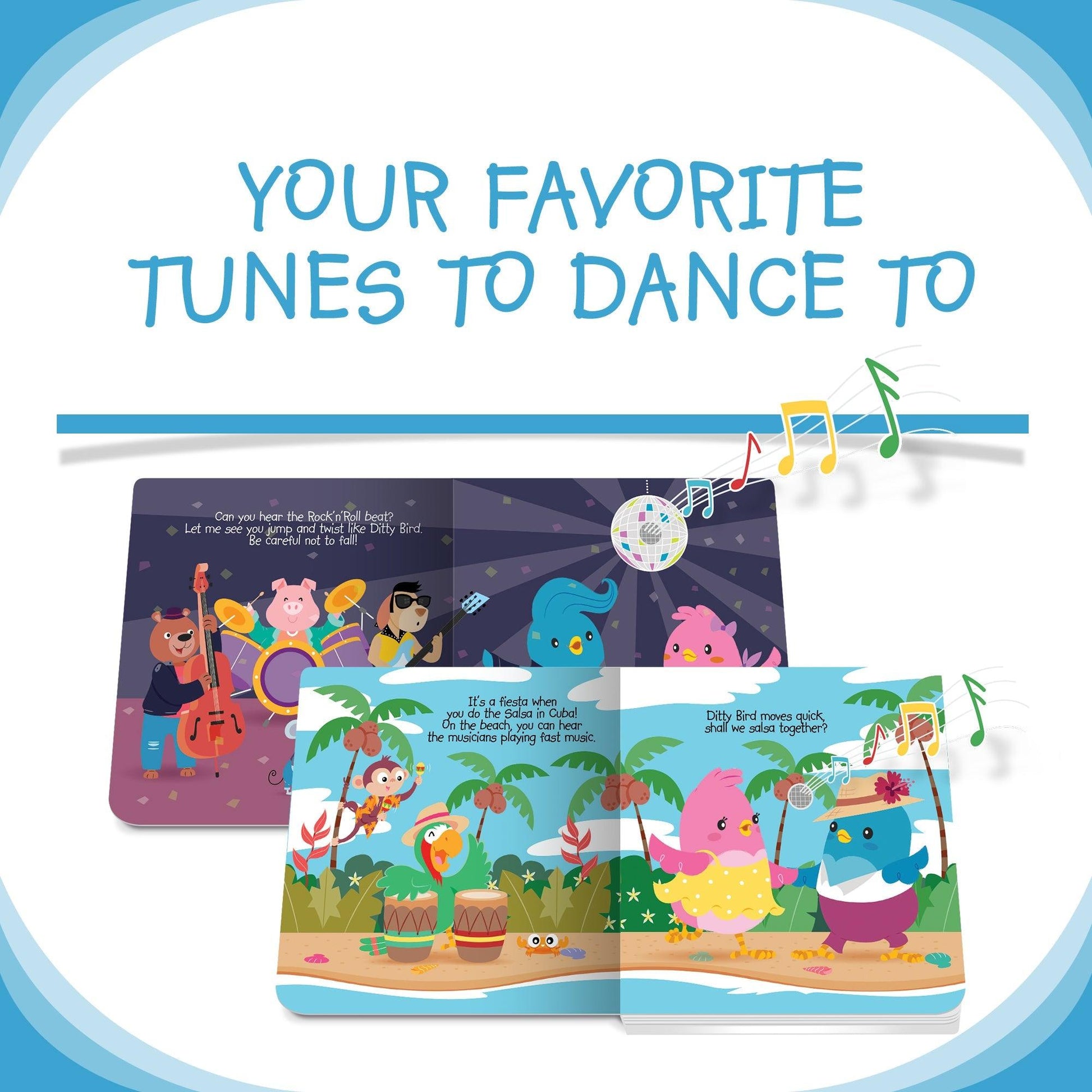 Ditty Bird - Music To Dance To Board Book - Baby Harbour