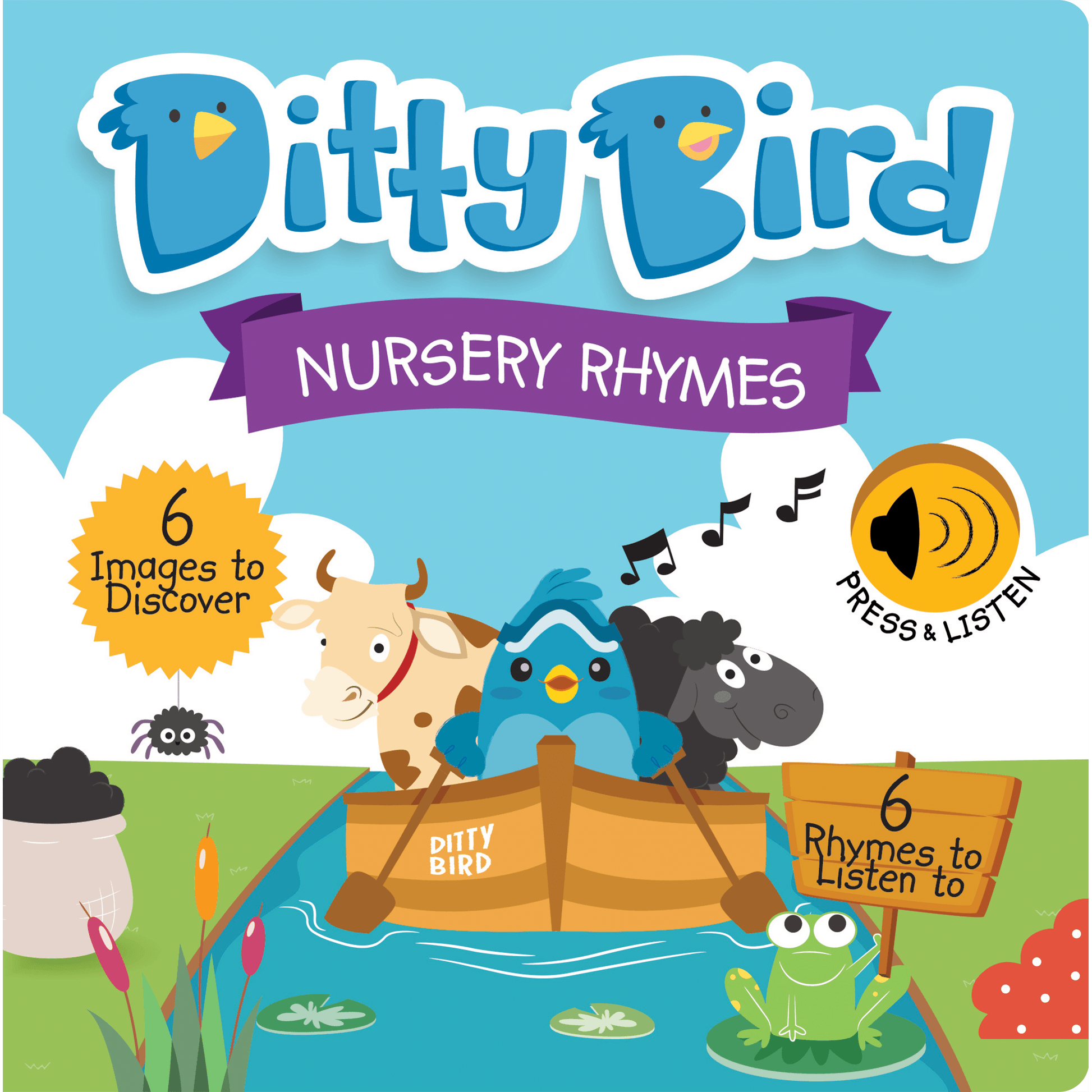 Ditty Bird - Nursery Rhymes Board Book - Baby Harbour