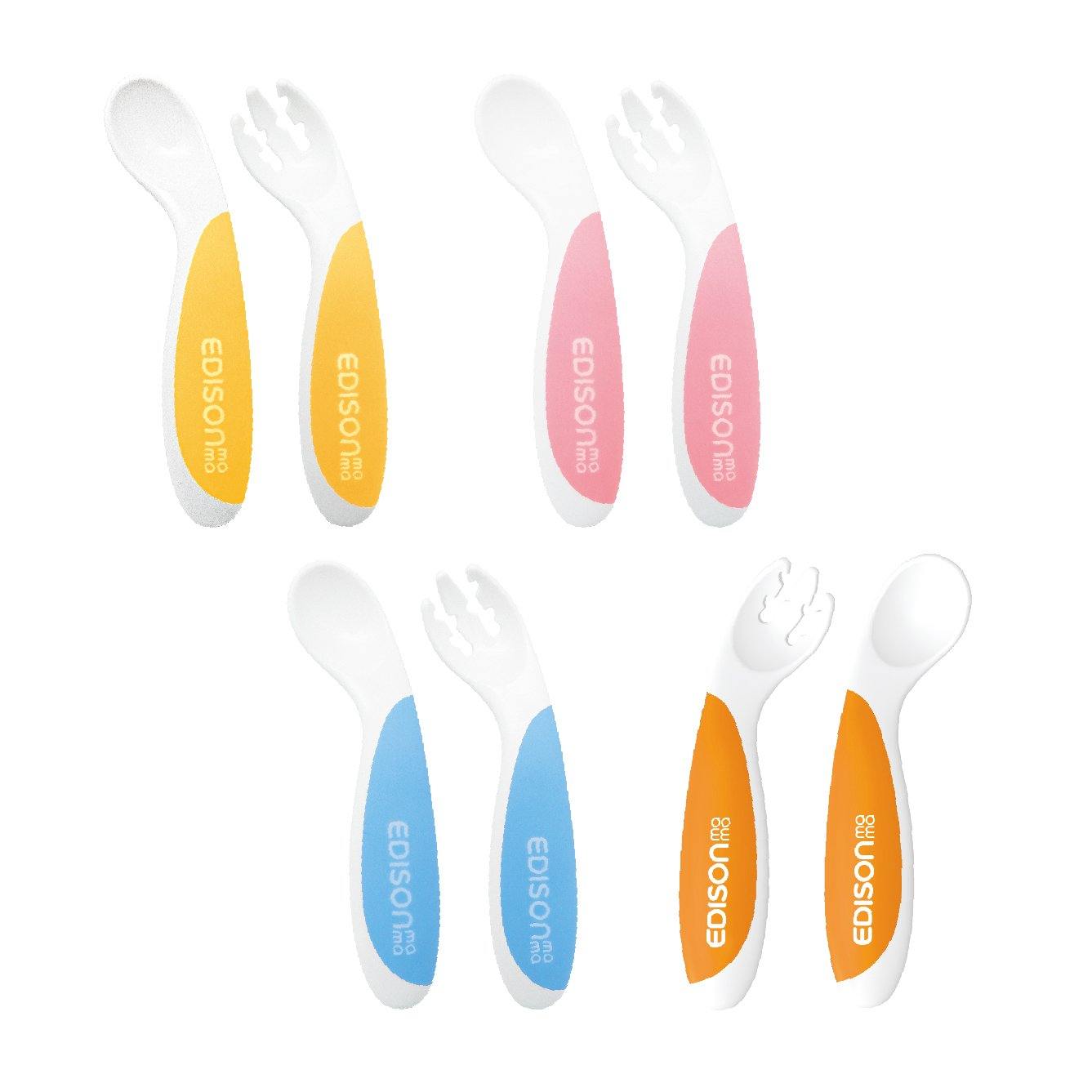 EDISONmama - Fork And Spoon Beginner Set Left Handed - Baby Harbour