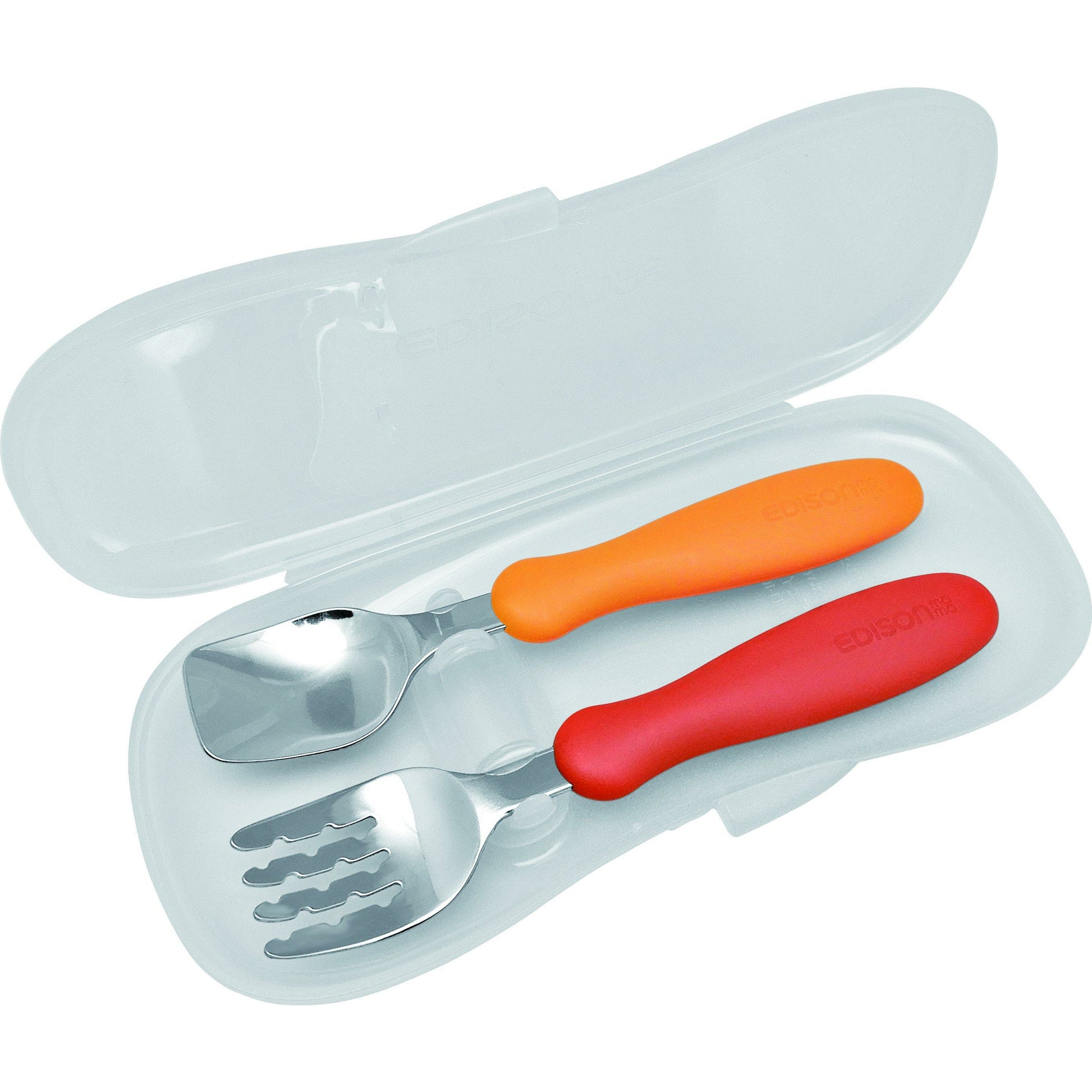 EDISONmama - Fork And Spoon Set With Case - Baby Harbour