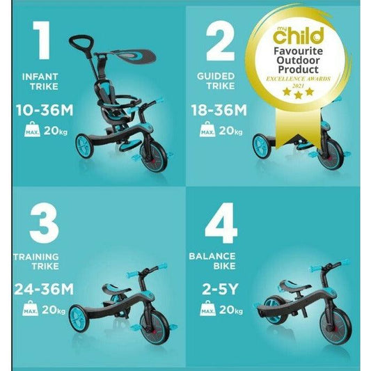 Globber - Explorer Trike 4 in 1 - Baby Harbour