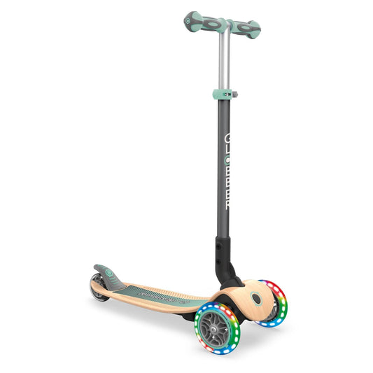 Globber - Primo Foldable Wood w/Lights Scooter - Baby Harbour