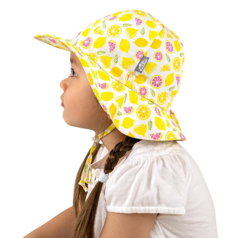 Jan Jul - Kids Cotton Floppy Hat Lemons - Baby Harbour