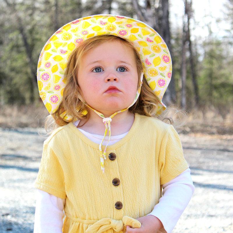 Jan Jul - Kids Cotton Floppy Hat Lemons - Baby Harbour