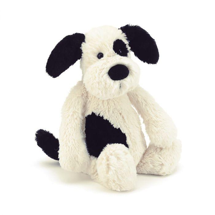 Jellycat - Bashful Black Cream Puppy Medium (31cm) - Baby Harbour