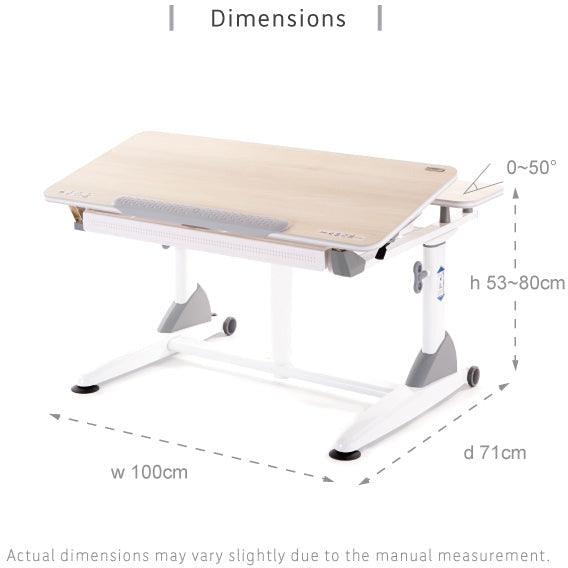 Kid2Youth - G2C+XS Desk with Drawer (Cedar/White) - Baby Harbour