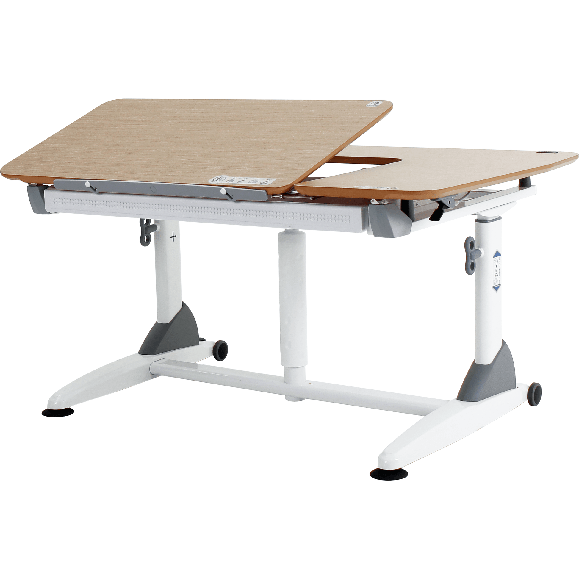 Kid2Youth - G6C+S Desk With Drawer (Oak/White) - Baby Harbour