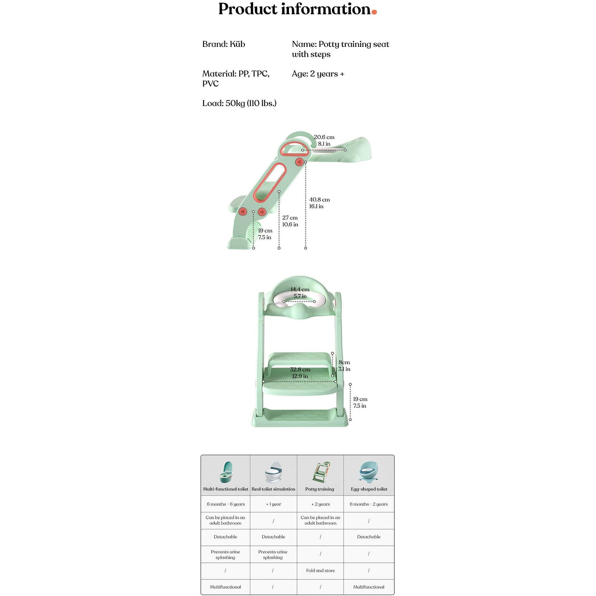 Kub - Training Toilet with Ladder - Baby Harbour