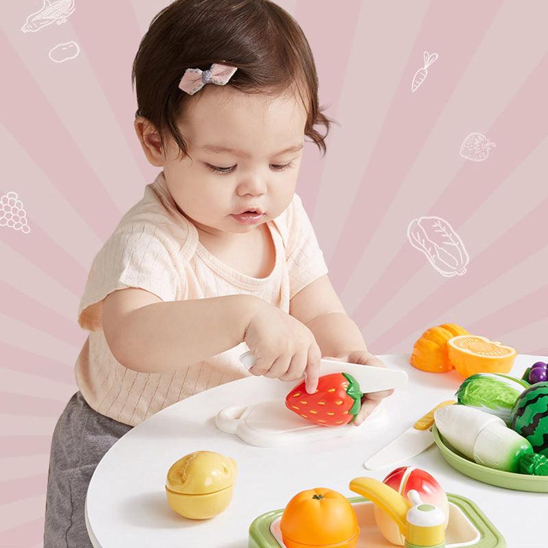 Kub - Vegetable Fruit Chopping Play Set - Baby Harbour