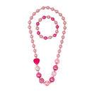 Pink Poppy - Be My Valentine Necklace and Bracelet Set - Baby Harbour