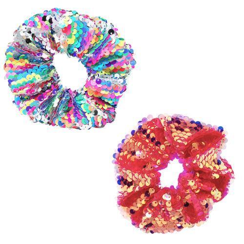 Pink Poppy - Colour Burst Sequin Scrunchie - Baby Harbour