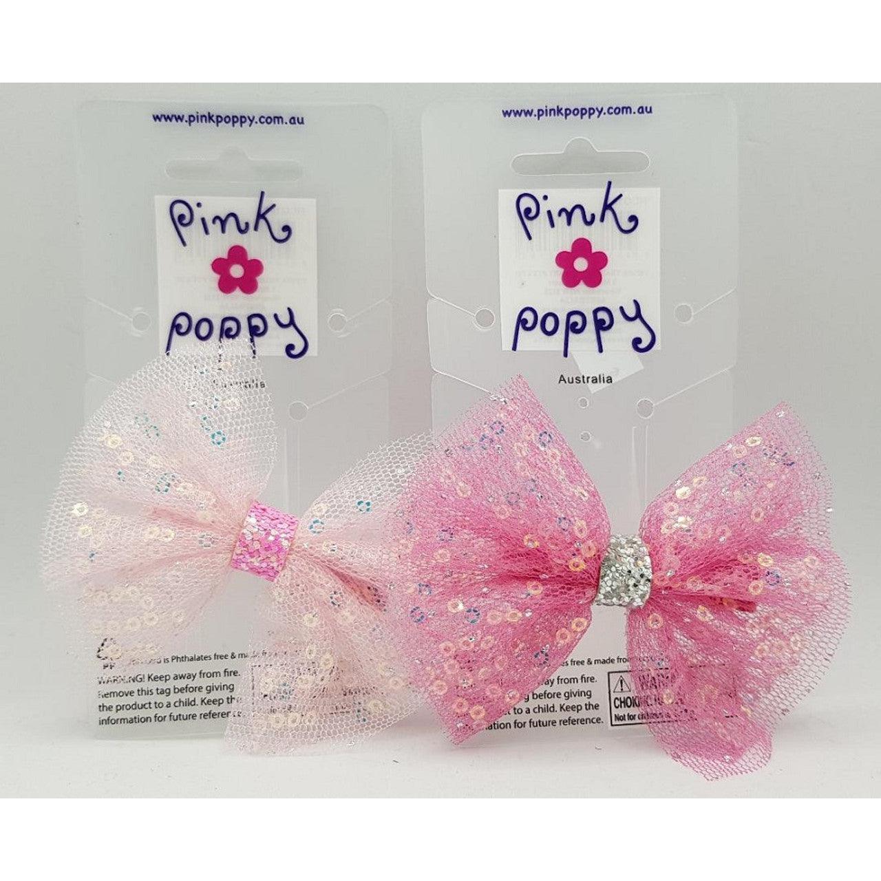 Pink Poppy - Moonlight Ballet Bow Hair Clip - Baby Harbour