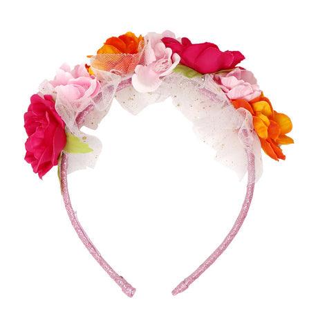 Pink Poppy - Pink Poppy Rainbow Butterfly Floral Headband - Baby Harbour