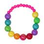 Pink Poppy - Rainbow Beads Necklace and Bracelet Set - Baby Harbour