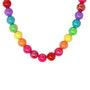 Pink Poppy - Rainbow Beads Necklace and Bracelet Set - Baby Harbour