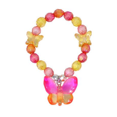 Pink Poppy - Rainbow Butterfly Bracelet - Baby Harbour