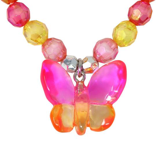 Pink Poppy - Rainbow Butterfly Bracelet - Baby Harbour