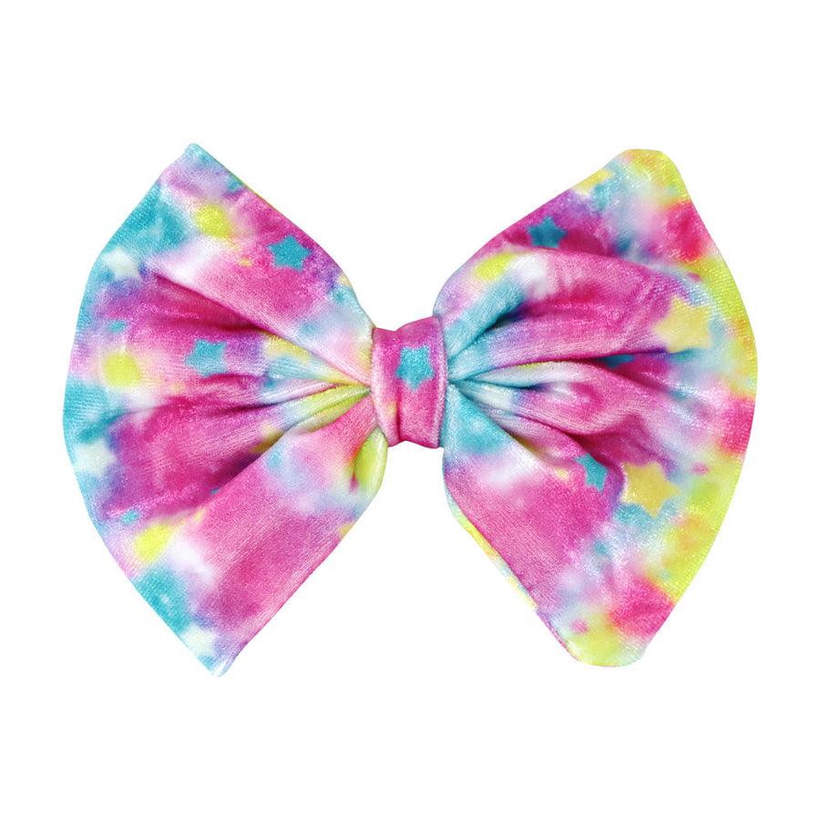 Pink Poppy - Rainbow Velvet Dream Hair Bow - Baby Harbour