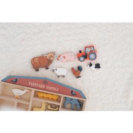 Tender leaf toys - 1 piece Farmyard Animals Display Shelf Set - Baby Harbour