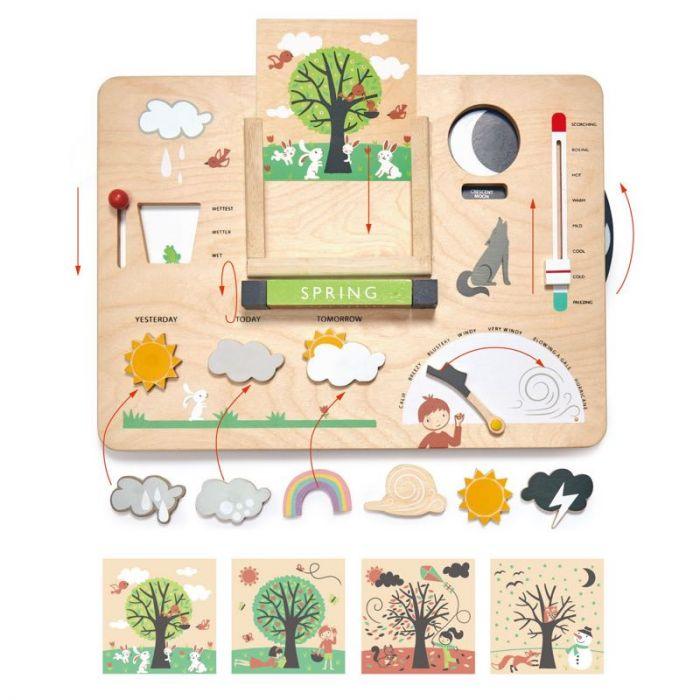 Tender leaf toys - Wooden Weather Station - Baby Harbour